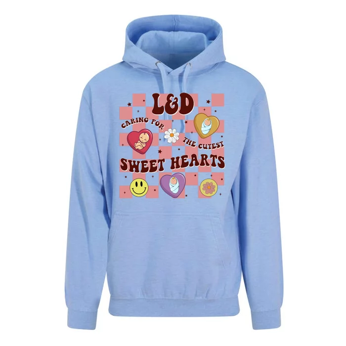 Caring For The Cutest Sweethearts Valentines Day L And D Gift Unisex Surf Hoodie