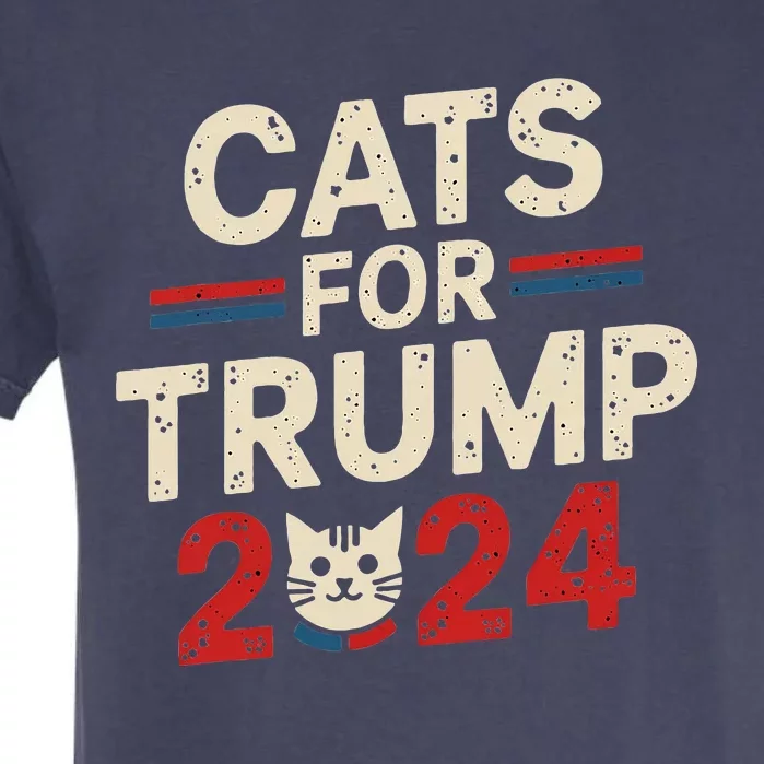 Cats For Trump Funny Election Garment-Dyed Heavyweight T-Shirt