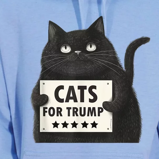 Cats For Trump Funny Pres Election Trump 2024 Unisex Surf Hoodie