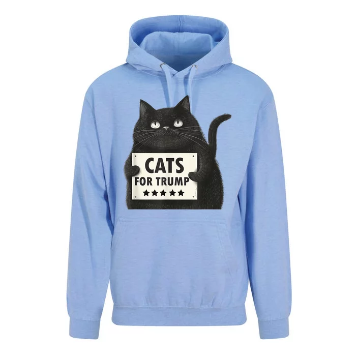 Cats For Trump Funny Pres Election Trump 2024 Unisex Surf Hoodie