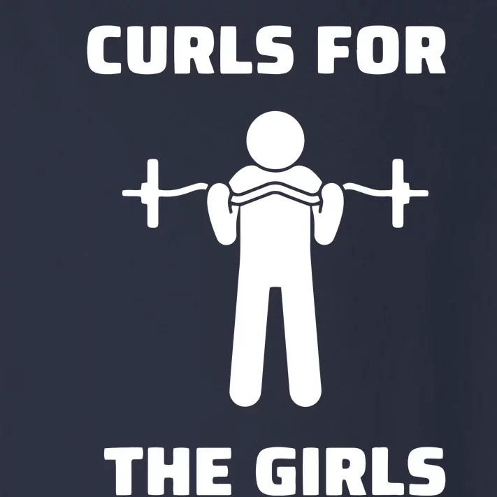 Curls For The Girls Barbell Bicep Curls Gym Saying Toddler Long Sleeve Shirt