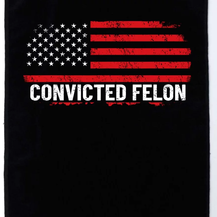 Convicted Felon Trump 2024 Platinum Collection Golf Towel