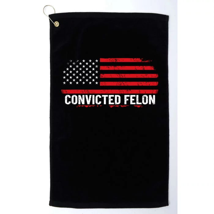 Convicted Felon Trump 2024 Platinum Collection Golf Towel