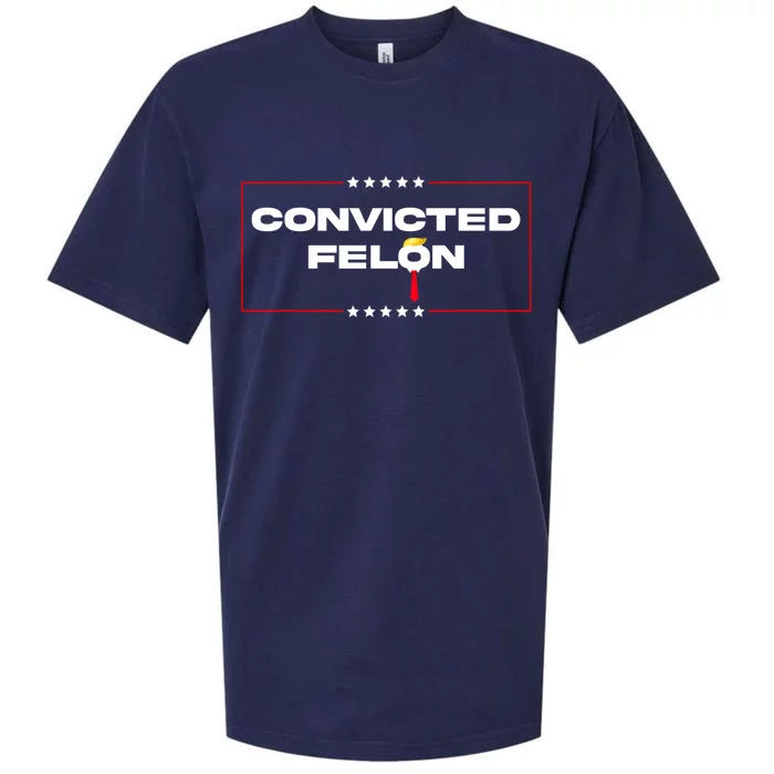 Convicted Felon Trump 2024 Sueded Cloud Jersey T-Shirt