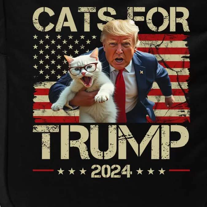 Cats For Trump 2024 Funny Vote Donald Trump Impact Tech Backpack