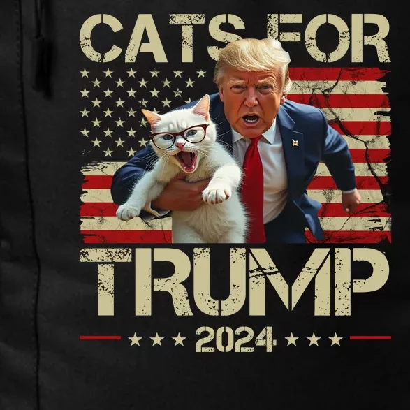 Cats For Trump 2024 Funny Vote Donald Trump Daily Commute Backpack