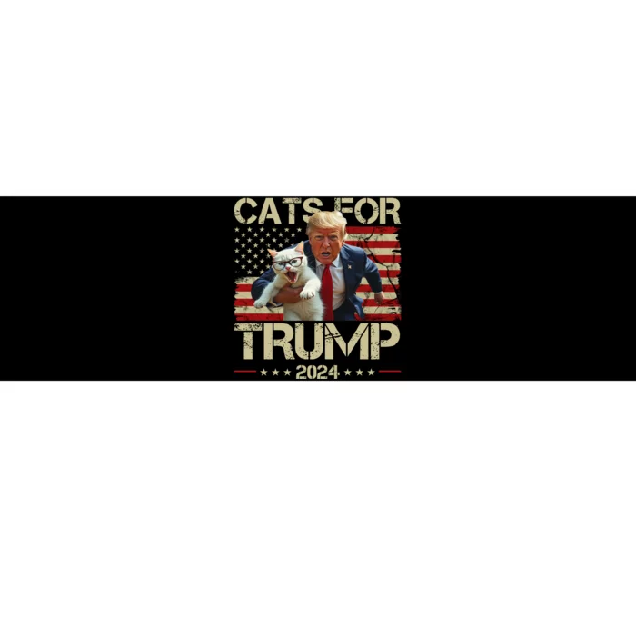 Cats For Trump 2024 Funny Vote Donald Trump Bumper Sticker