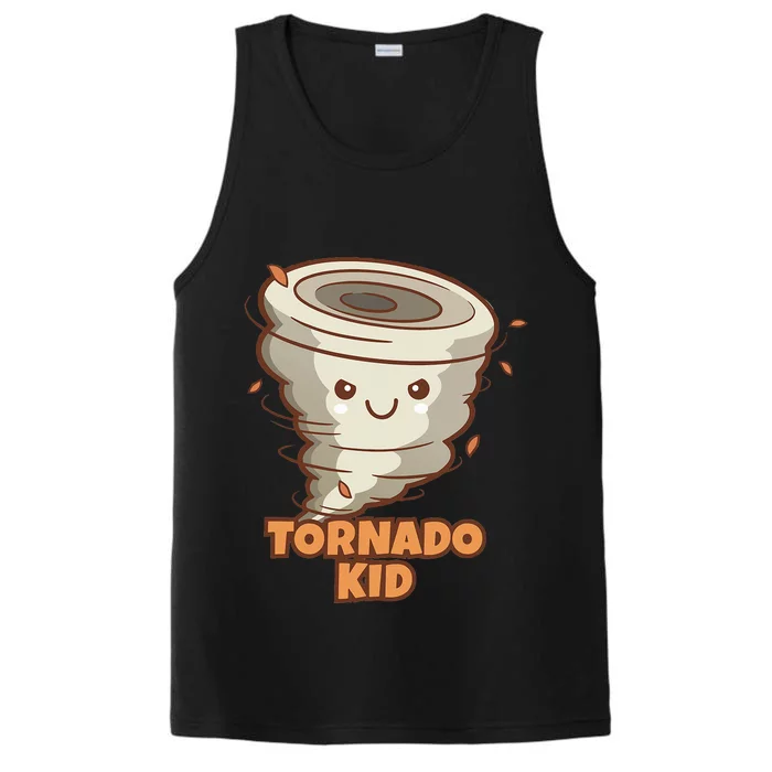 Cute Funny Tornado Active Performance Tank