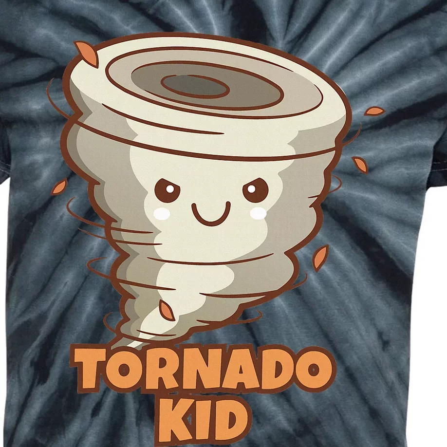 Cute Funny Tornado Active Kids Tie-Dye T-Shirt