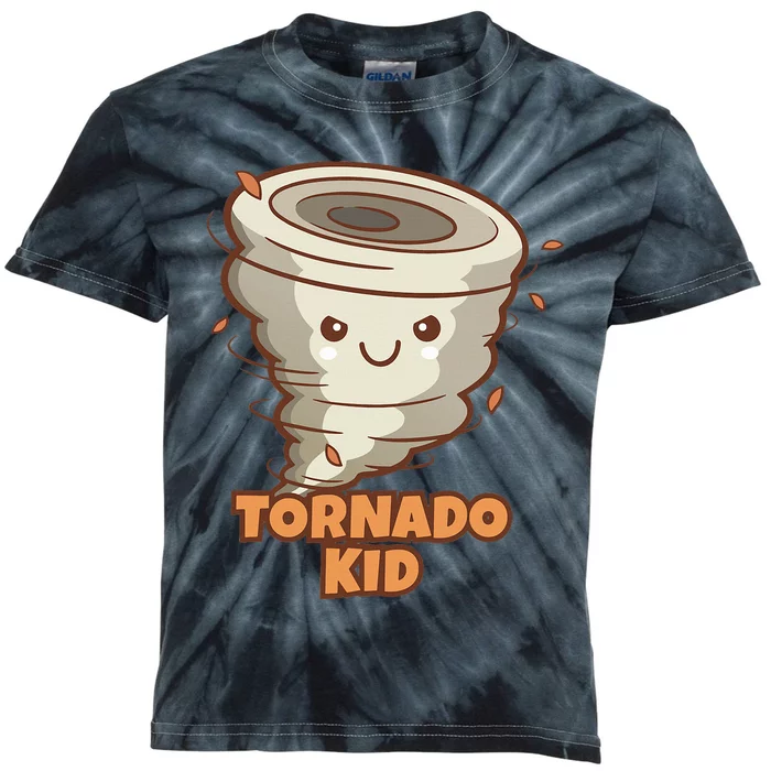 Cute Funny Tornado Active Kids Tie-Dye T-Shirt