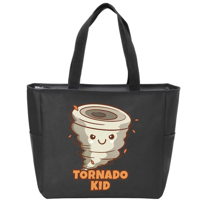 Cute Funny Tornado Active Zip Tote Bag