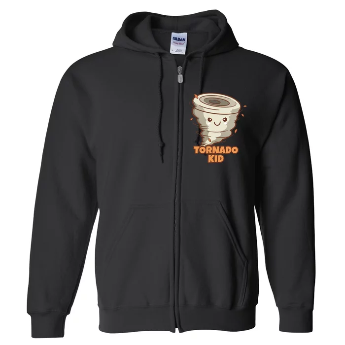 Cute Funny Tornado Active Full Zip Hoodie