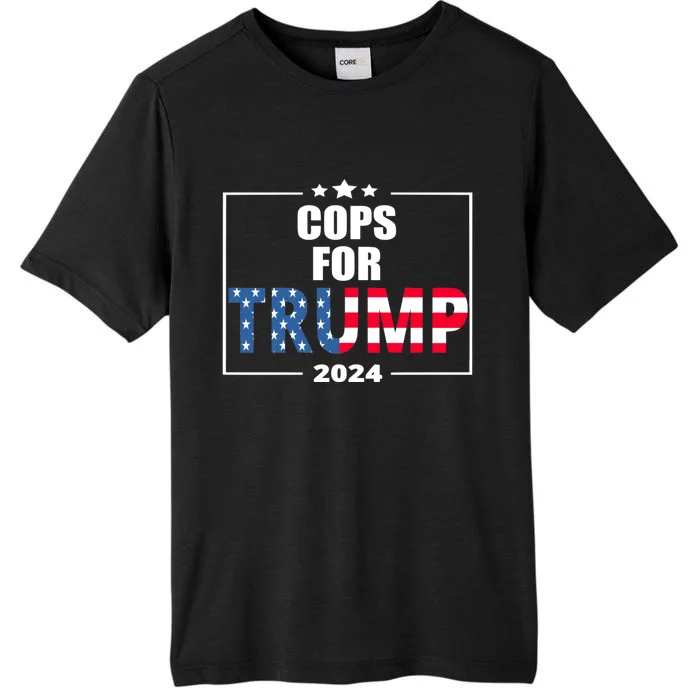 Cops For Trump 2024 ChromaSoft Performance T-Shirt