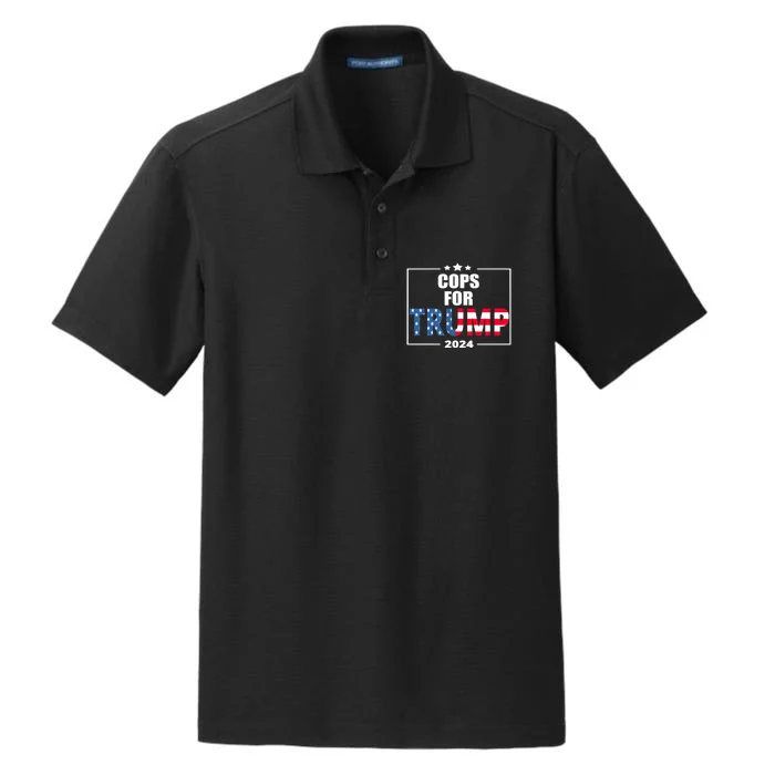 Cops For Trump 2024 Dry Zone Grid Performance Polo