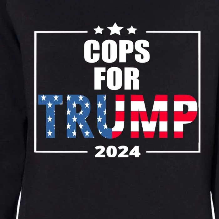 Cops For Trump 2024 Womens California Wash Sweatshirt