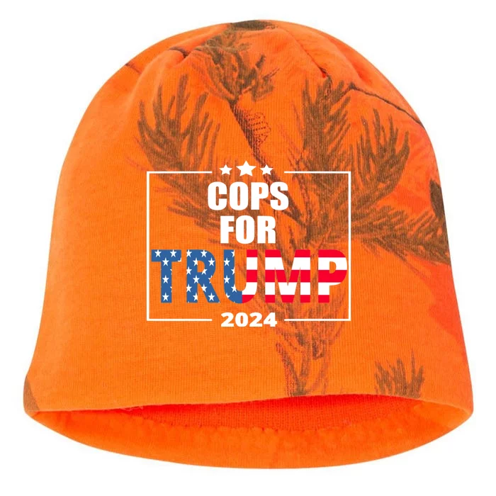 Cops For Trump 2024 Kati - Camo Knit Beanie