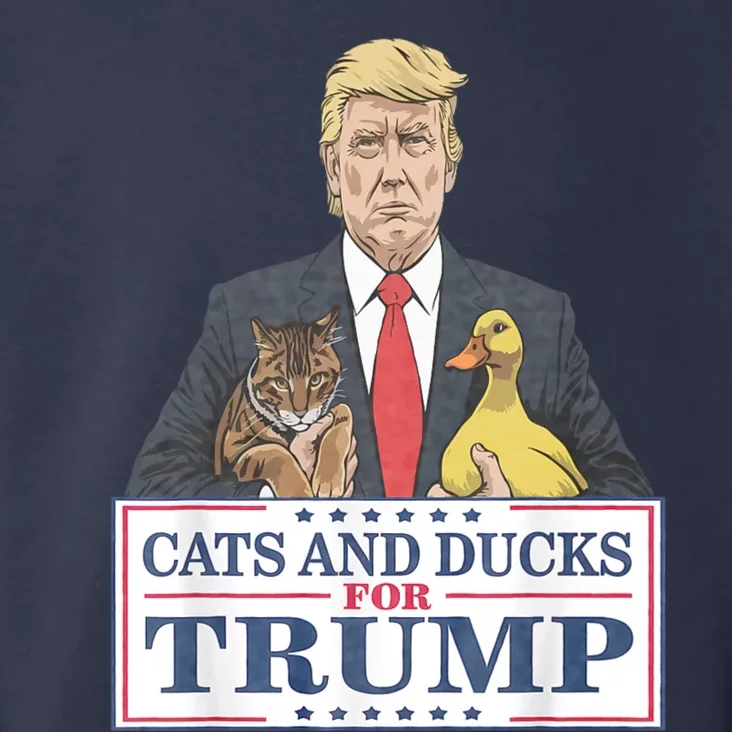 Cats For Trump Cats And Ducks For Trump 2024 Trump Vance 2024 President Toddler Hoodie