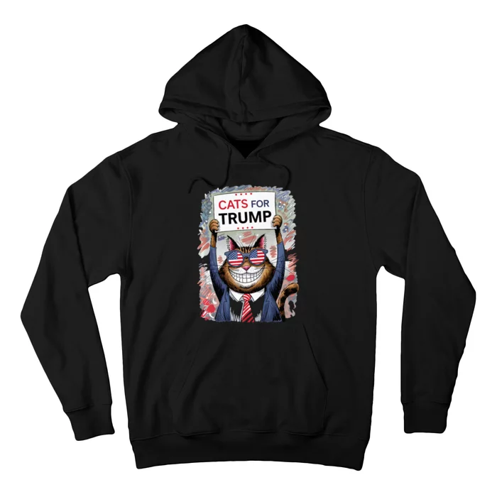 Cats For Trump 2024 Kittens And Ducks For Trump Vance 2024 Premium Hoodie