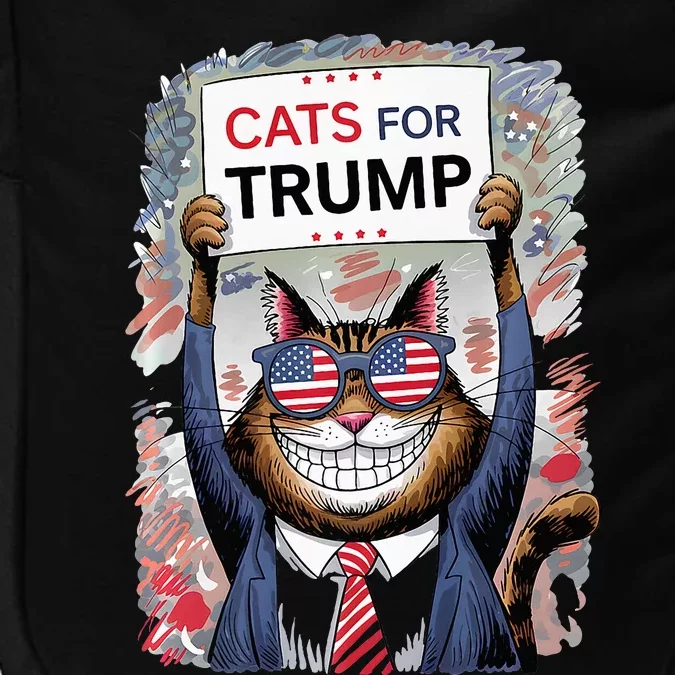 Cats For Trump 2024 Kittens And Ducks For Trump Vance 2024 Premium Impact Tech Backpack