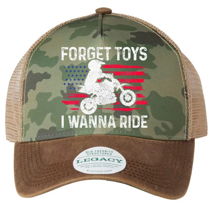 CKids Forget Toys I Wanna Ride Motocross Dirt Bike MX Racing Legacy Tie Dye Trucker Hat