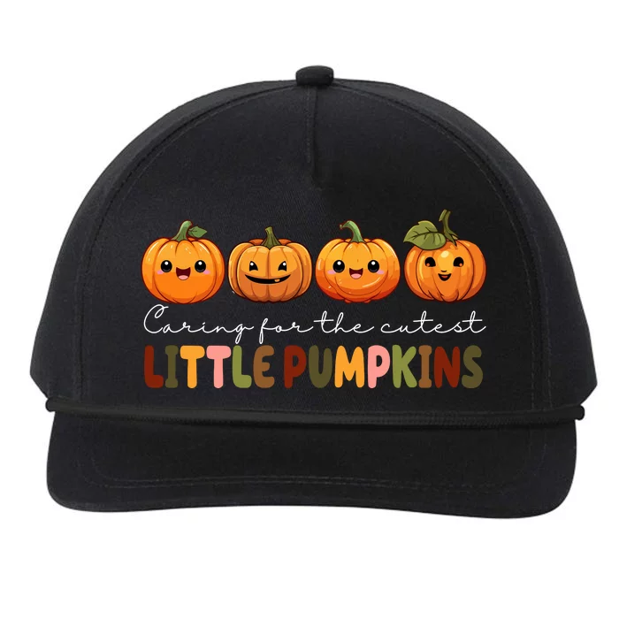 Caring For The Cutest Little Pumpkins Snapback Five-Panel Rope Hat