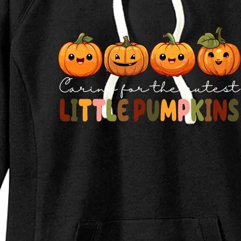 Caring For The Cutest Little Pumpkins Women's Fleece Hoodie