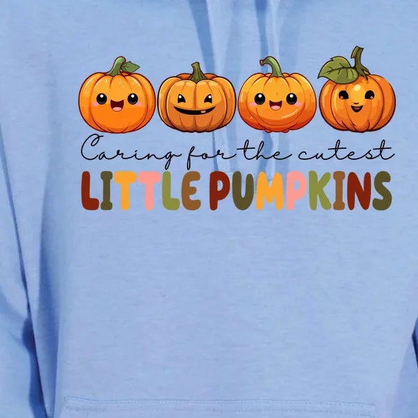 Caring For The Cutest Little Pumpkins Unisex Surf Hoodie