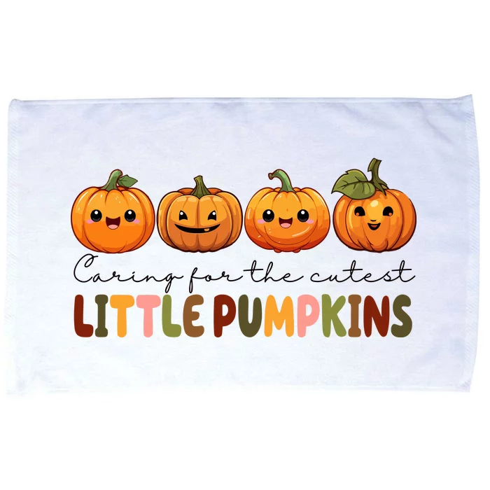 Caring For The Cutest Little Pumpkins Microfiber Hand Towel