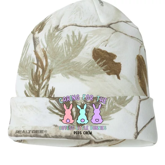 Caring For The Cutest Little Bunnies Peds Crew Easter Nurse Kati - 12in Camo Beanie