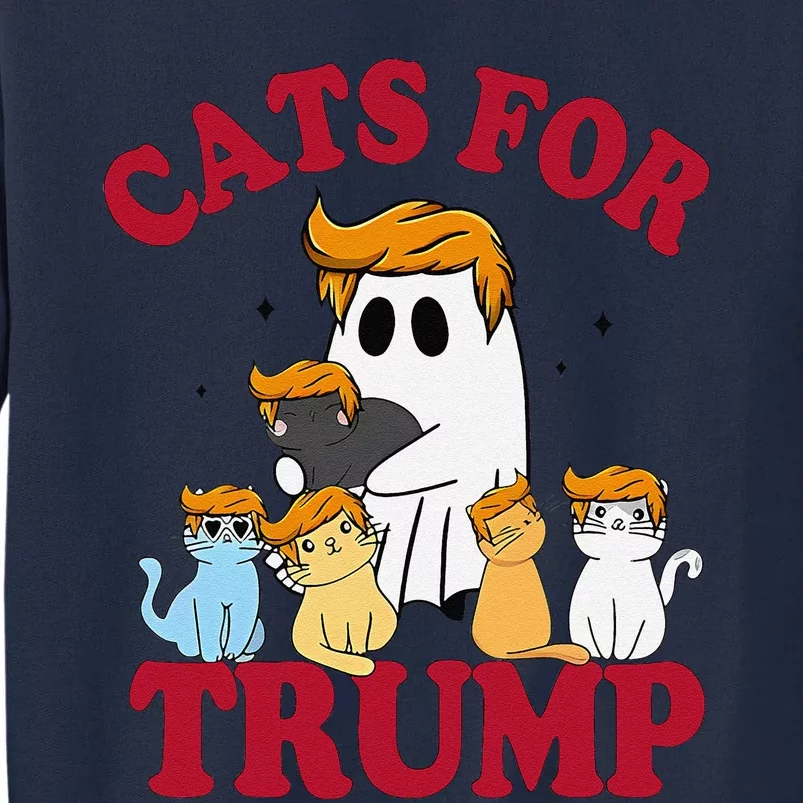 Cats For Trump 2024 Election Make Pets Safe Again Tall Sweatshirt