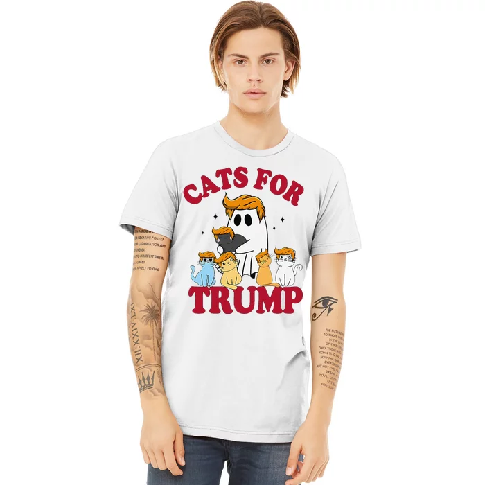 Cats For Trump 2024 Election Make Pets Safe Again Premium T-Shirt