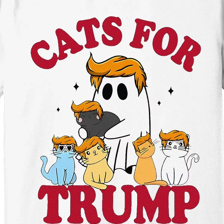 Cats For Trump 2024 Election Make Pets Safe Again Premium T-Shirt