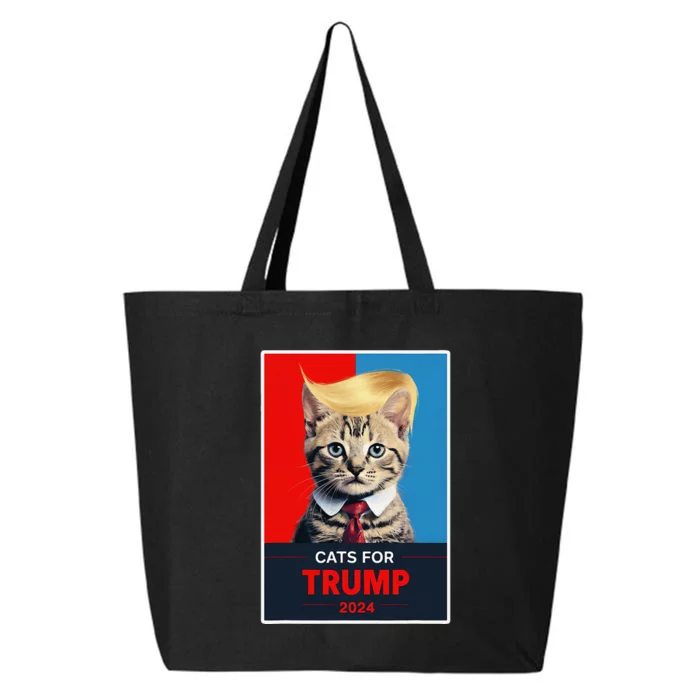 Cats For Trump 2024 Election Gift 25L Jumbo Tote