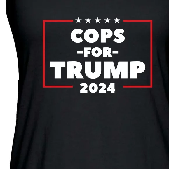 Cops For Trump 2024 Ladies Essential Flowy Tank