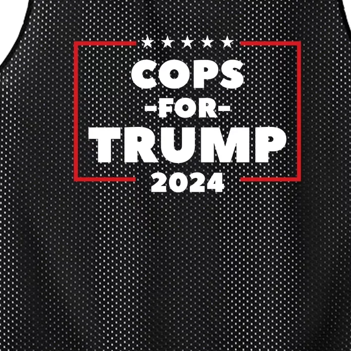 Cops For Trump 2024 Mesh Reversible Basketball Jersey Tank