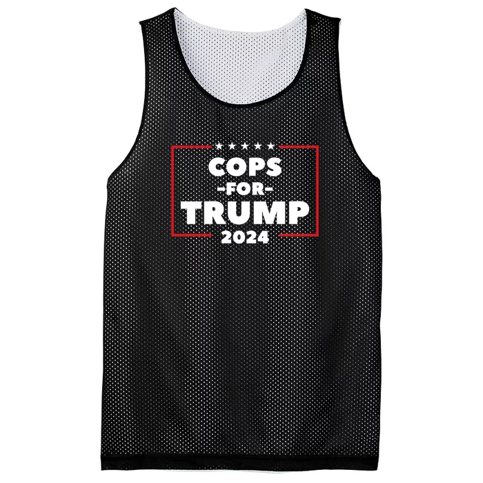 Cops For Trump 2024 Mesh Reversible Basketball Jersey Tank