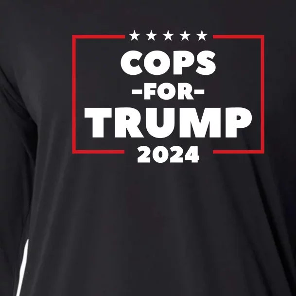 Cops For Trump 2024 Cooling Performance Long Sleeve Crew