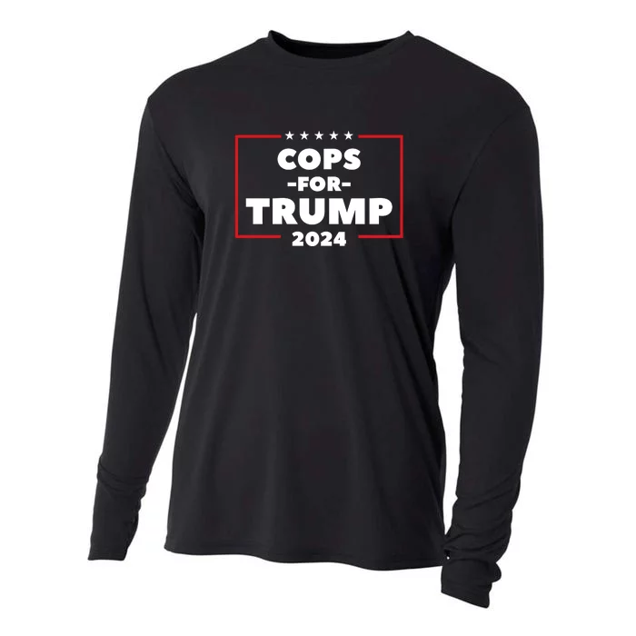 Cops For Trump 2024 Cooling Performance Long Sleeve Crew