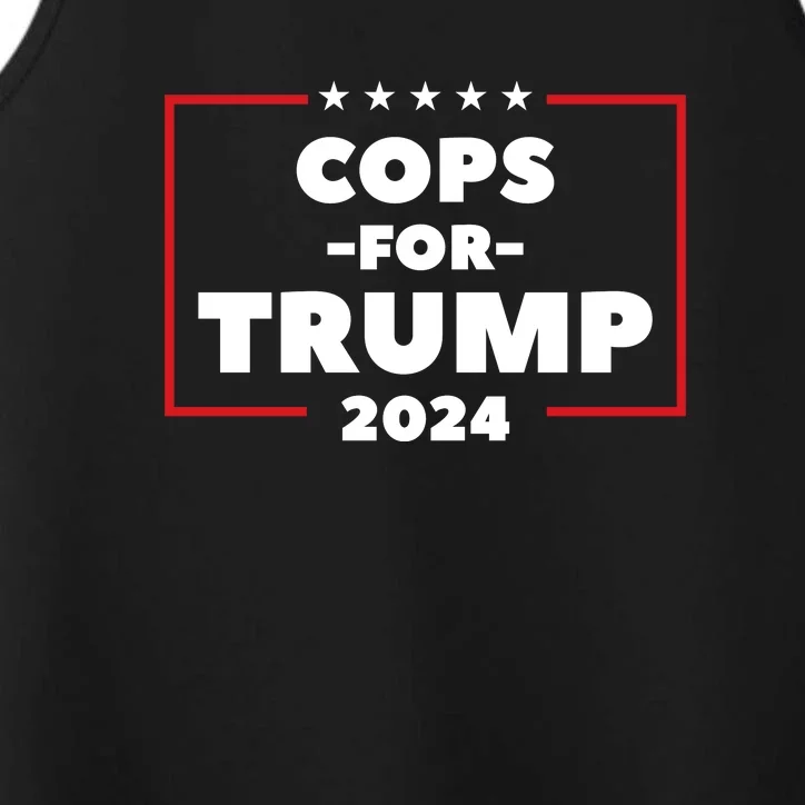 Cops For Trump 2024 Performance Tank