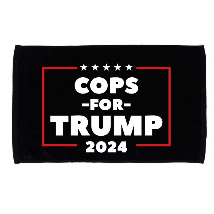 Cops For Trump 2024 Microfiber Hand Towel