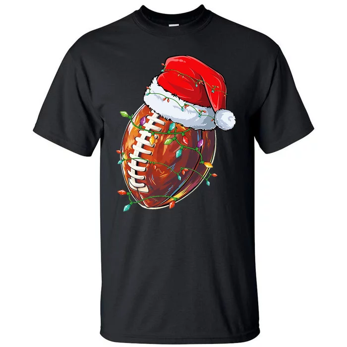 Christmas Football Team Santa Sports Design Tall T-Shirt