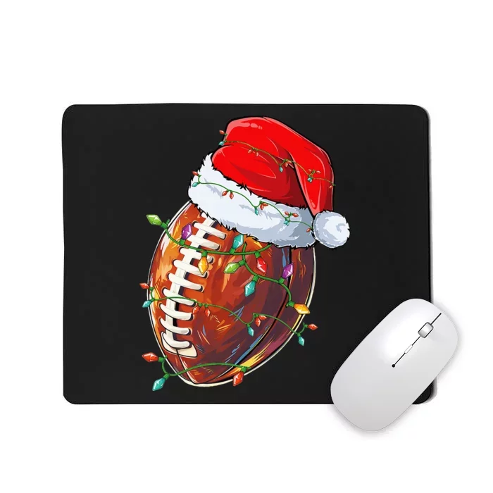 Christmas Football Team Santa Sports Design Mousepad