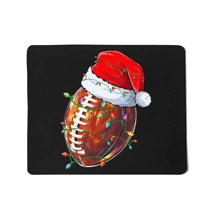 Christmas Football Team Santa Sports Design Mousepad