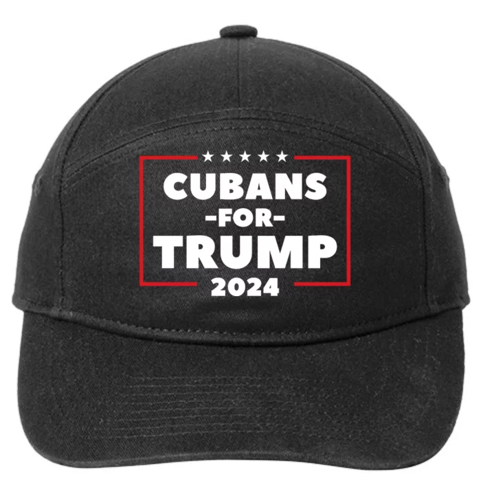 Cubans For Trump 2024 7-Panel Snapback Hat