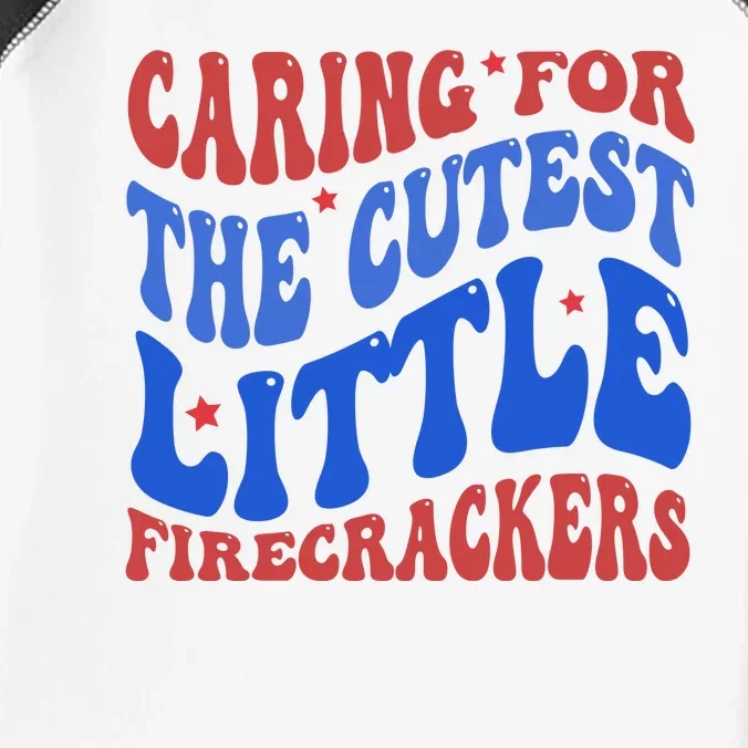 Caring For The Cutest Little Firecrackers 4th Of July Infant Baby Jersey Bodysuit