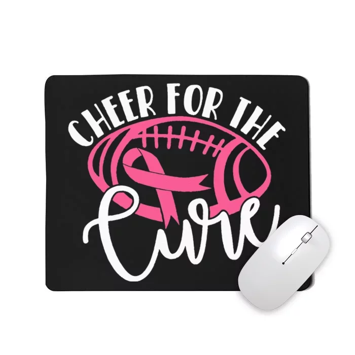 Cheer For The Cure Pink Breast Cancer Awareness Mousepad