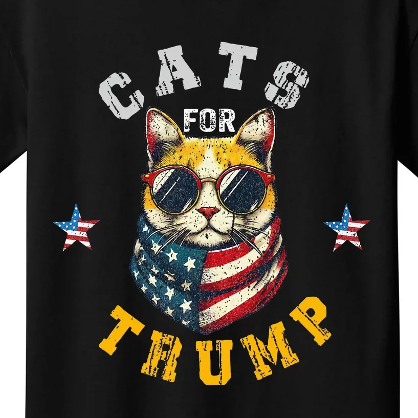 Cats For Trump 2024 Funny For Vance Trump 2024 Kids T-Shirt