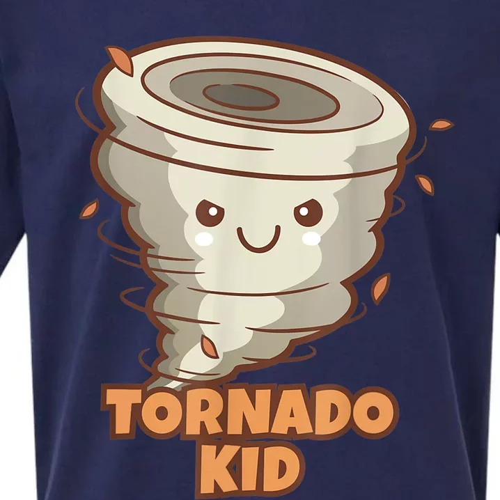 Cute Funny Tornado Kids Active Toddlers Boys Girls Cute Gift Cute Gift Sueded Cloud Jersey T-Shirt