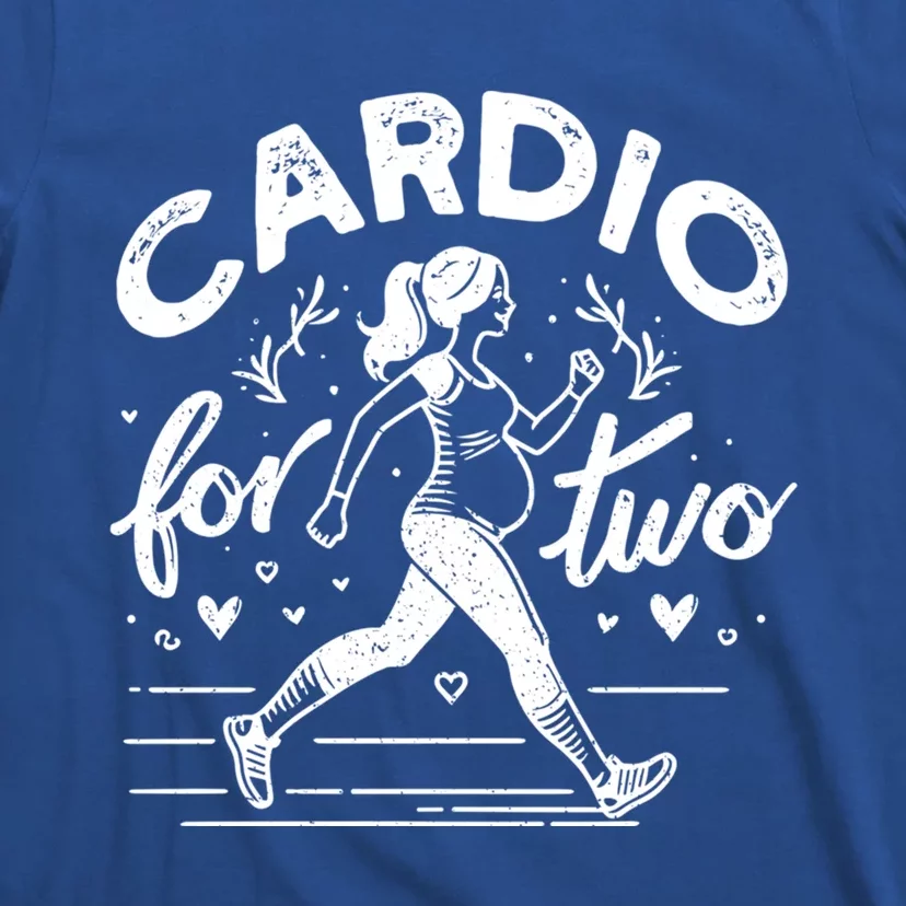 Cardio For Two Funny Pregnancy Workout Funny Gift T-Shirt