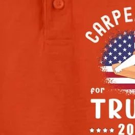 Carpenters For Trump 2024 American Flag Vote Trump Gift Dry Zone Grid Performance Polo